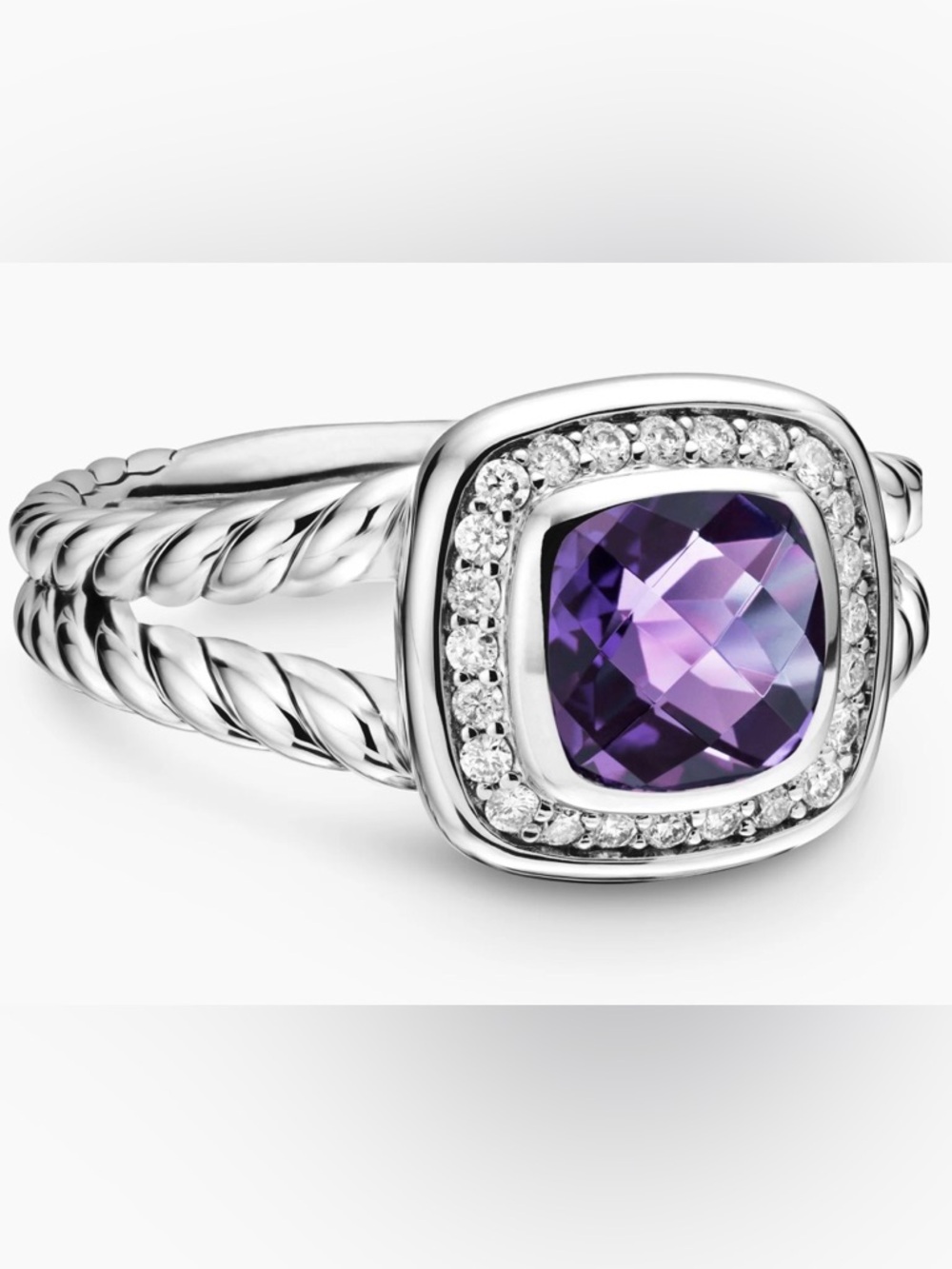 David Yurman Women's Petite Albion Ring and Diamonds